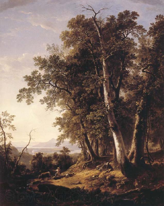 Asher Brown Durand Landscape,Composition,Forenoon France oil painting art